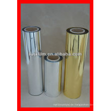 25 Mikrometer metallisierte PET-Folie / Beschichtung PE metallic Aluminium Film / Dach Beweis Material